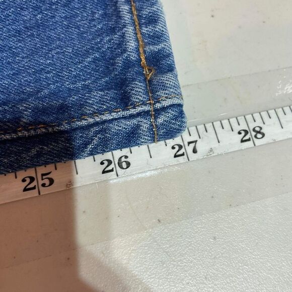 Levi's Women's Ribcage Straight Ankle Jeans Blue‎ Denim Medium Wash Size 18W - Picture 13 of 13